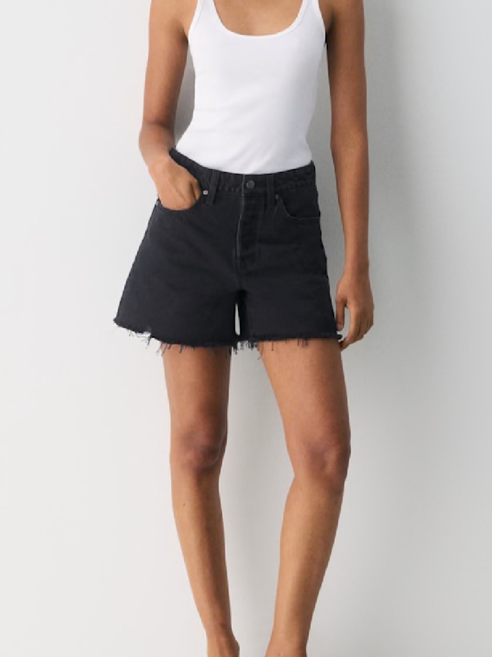 Denim Forum The Ex-Boyfriend Hi Mid-Thigh Denim Short